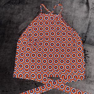 Funky pattern forever 21 halter top, size small